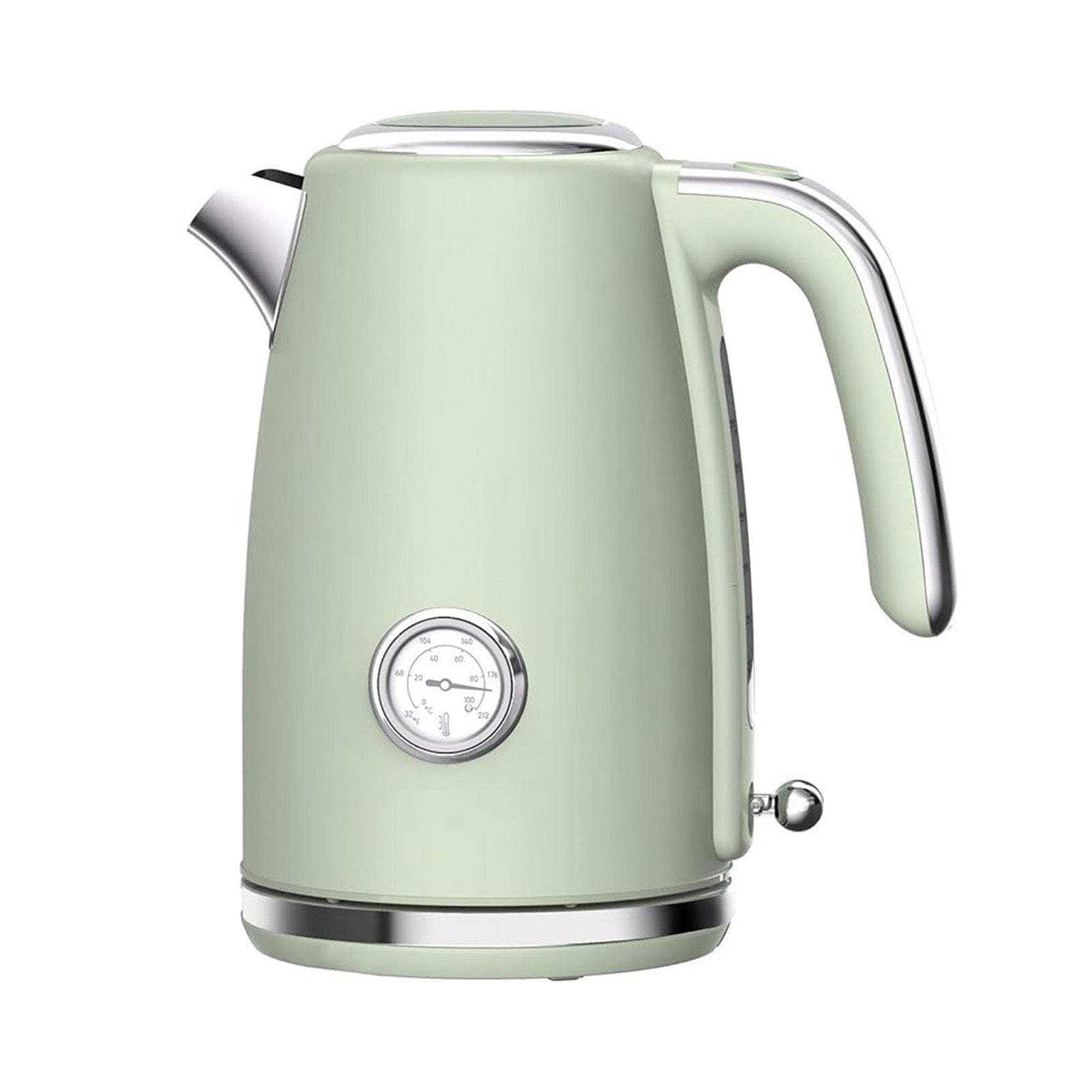 Sanerto Electric Tea Kettle 1500W 1.7L Stainless Steel with Auto Shut-Off Boil-Dry Protection 360° Swivel Base, Green